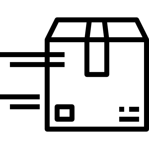 Icono de caja de reparto moviendose